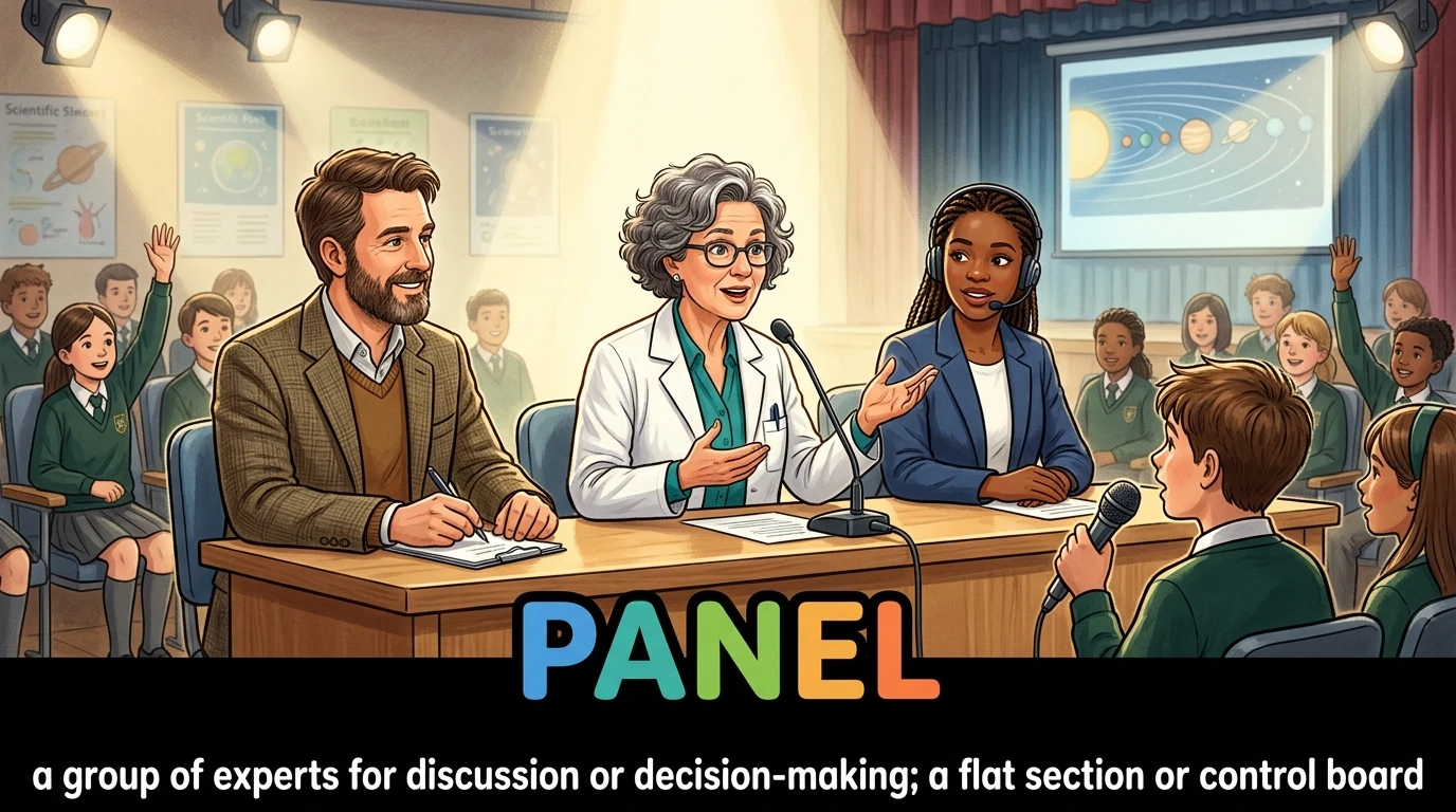 English Illustration for panel